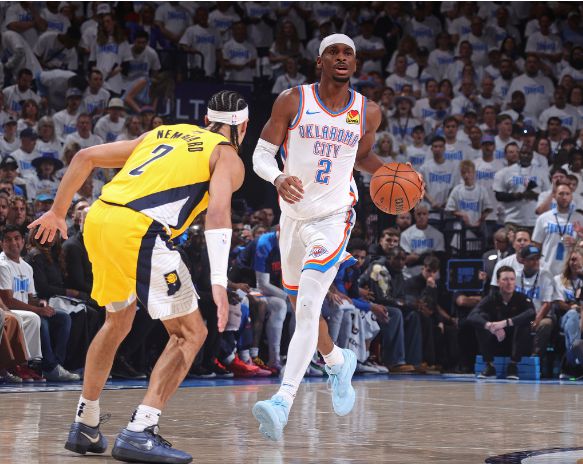 雷霆半场领先步行者14分：杰伦得16分 亚历山大13+5 哈利伯顿5投0中