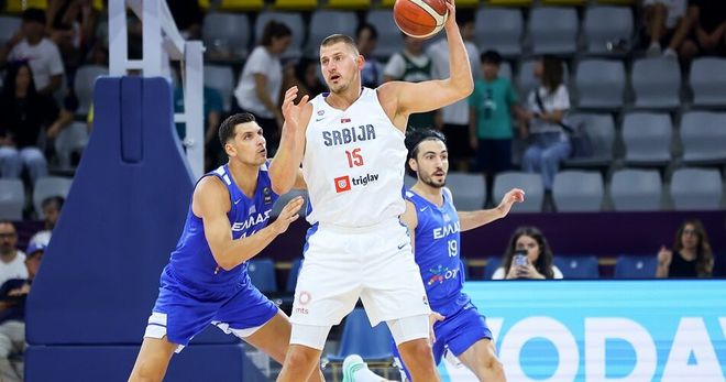 欧锦赛热身赛：约基奇23+19+4大胜希腊，意大利力克拉脱维亚